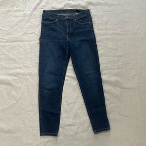 -Banana Republic Mid-rise Skinny Blue Jeans-